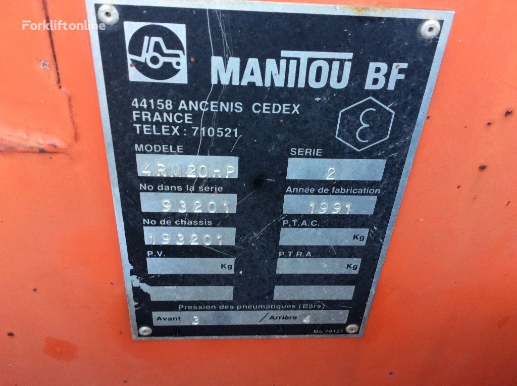 КПП для складской техники Manitou 4 RM 20 HP